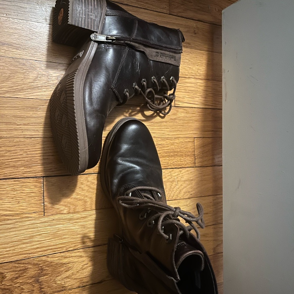 Timberland Brown Leather Ankle Boots